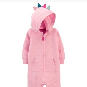NWT Carter's Dinosaur Hooded Jumpsuit size newborn